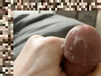 Mushroom Daddy dick THICK White boy First Cumshot of 2024! HOT!!!!