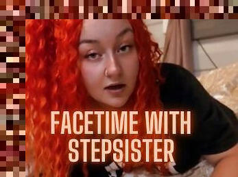 FaceTime with stepsister, don’t tell mom i showed you my pussy
