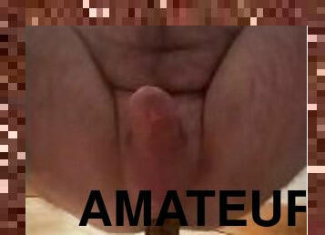 esguincho, amador, anal, gay, ejaculação, dildo, sozinho