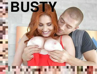 Xander Corvus screwed busty redhead teen Lennox Luxe