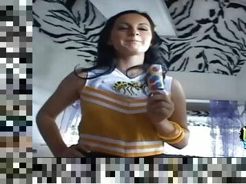 CHEERLEADERS HARDCORE - Cheerleader Melissa Matthews Strips For Popsicles