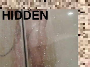 banhos, chuveiro, oculto