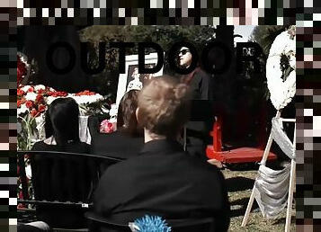 Goth girl marley brinx fucked at the funeral