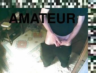 énorme, masturbation, amateur, ejaculation-sur-le-corps, gay, branlette, secousses, ejaculation, sperme, solo