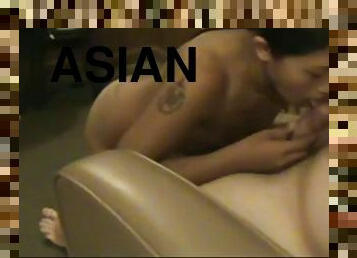 asiatisk, pissing, blowjob, thai