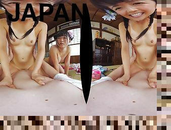 POV VR Japanese girlfriends with perky tits - Asian hardcore