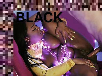 Chubby black babe Layton Benton impassioned sex video