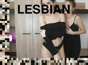 amateur, lesbiana, pareja, cachonda, webcam, posando