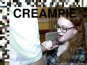 Redhead creampie