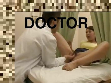 doktor, zorluk-derecesi, japonca, mastürbasyon, masaj, kıç-butt, jinekolog-muayenesi