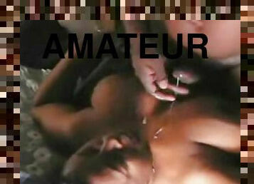 amateur, ébène, black, couple