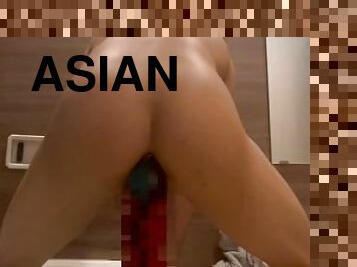 asiático, culo, extremo, enorme, mayor, amateur, anal, adolescente, juguete, hardcore