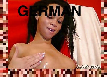 German teen ebony cumshot compilation