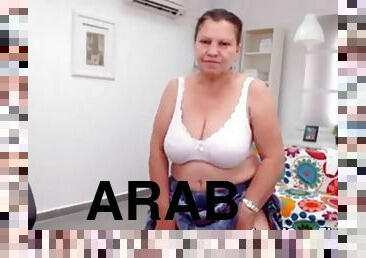 avózinha, árabe, stip, webcam, provocando