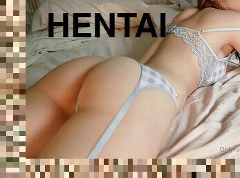 amateur, ejaculation-sur-le-corps, massage, hentai, solo