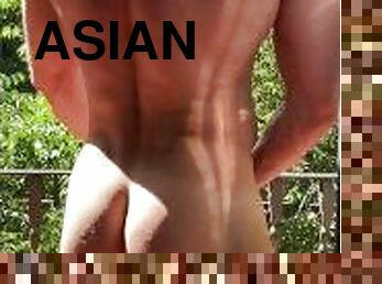 asiatique, public, amateur, gay, européenne, euro, bout-a-bout, solo, musclé, blanc