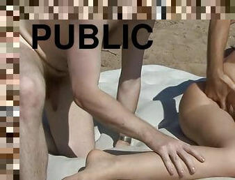 Public sex for slim teen in heats