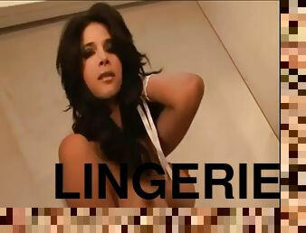 Micaela Schfer - Topless  White Lingerie