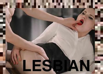 כוס-pussy, סטראפ-און, חתיכות, לסבית-lesbian, צעצוע, חרמןנית