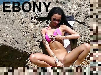 Deutsche ebony teen public beautiful pussy masturbate