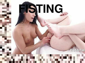 fisting, anal, lesbienne, jouet