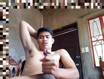 Pinoy Handsome Guy Having Fun While Watching Porn