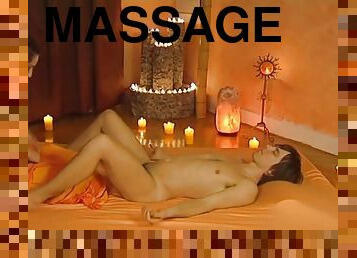 Sensual handjob massage for his dick