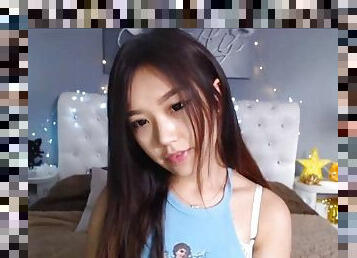 masturbation, japonais, webcam, douce