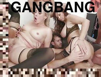 Brittany Bardot and Syren de Mer Gangbang