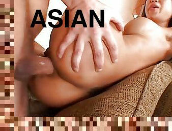 asiatisk, store-pupper, anal, blowjob, interracial, pornostjerne, facial, kåt, amerikansk, hvit