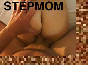 mamma-och-pojke, amatör, milf, mamma, samling, creampie, hårt