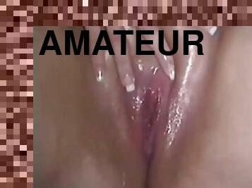 masturbation, chatte-pussy, amateur, doigtage, chatte, solo, humide