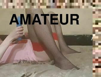 russe, amateur, anal, ados, jouet, maison, gode, solo