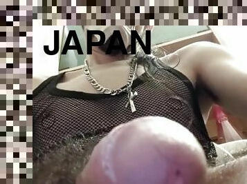 amador, gay, japonesa, suja, pov, fetiche, sozinho, pénis, máscara