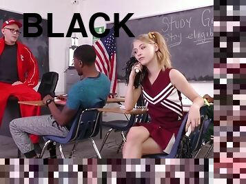 Cheerleader fucks blacks