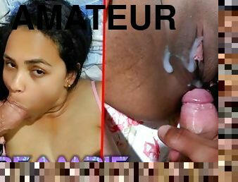 FUCKING THE MULATTO GIRL'S THROAT AND CUMMING IN HER PUSSY