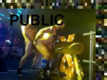 orgía, fiesta, público, gay, europeo, follando-fucking, euro, musculada