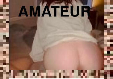 cul, levrette, énorme, vieux, amateur, énorme-bite, ados, maison, couple, point-de-vue