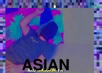 asia, amatir, homo, seorang-diri