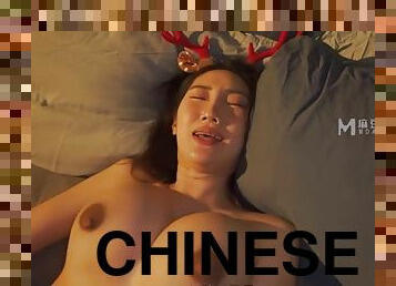 Chinese AVMSG0001 Christmas night of ecstasy new actress