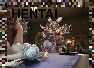 orgie, hentai