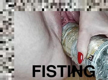 fisting, pussy, hardcore, blond, knulling-fucking, dildo