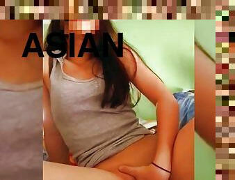 asian, anjing, tua, kencing, merangsang-dengan-tangan, gadis-indian, creampie, main-dengan-jari, makcik, 18-tahun