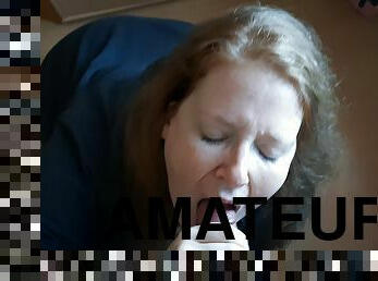 amateur, mature, fellation, ejaculation-sur-le-corps, milf, allemand, branlette, belle-femme-ronde, hirondelle, rousse