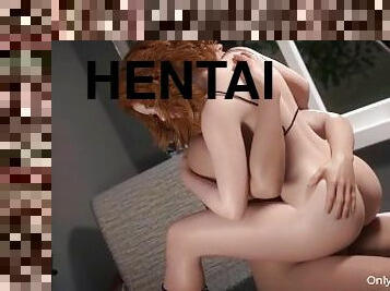 gros-nichons, orgasme, giclée, anime, hentai, seins