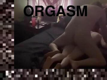 orgasme, amateur, dure