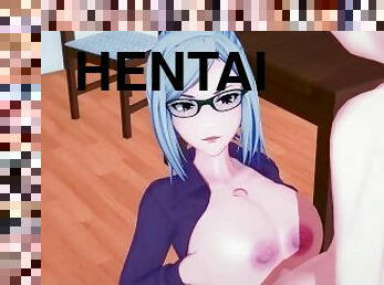 cul, gros-nichons, babes, ados, point-de-vue, anime, hentai, 3d, seins, bout-a-bout