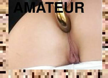 masturbação, orgasmo, amador, anal, adolescente, brinquedo, apertado, dildo