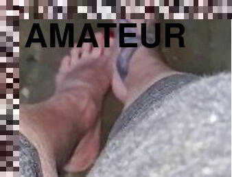 amateur, mature, milf, pieds, fétiche, solo, tatouage