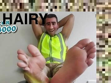 STEP GAY DAD - TICKLER 3000 - AUSSIE TRADIE WEAKEND BY MY FEATHER TICKLING INVENTION FOR HIS FEET!????